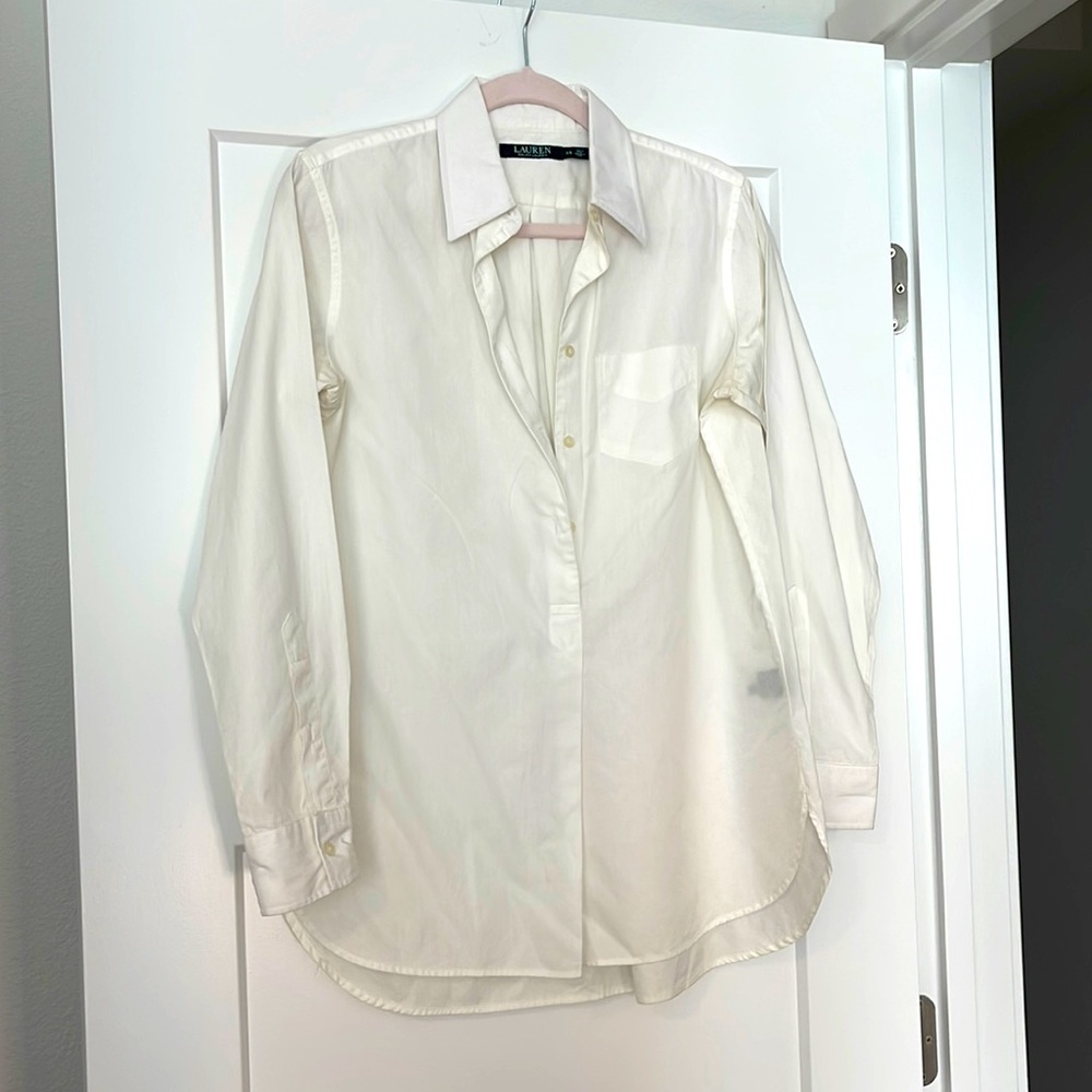 Ralph Lauren white oversized top